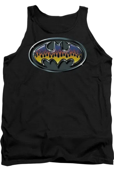 Gildan Batman Hot Rod Shield Adult Tank Top In Black