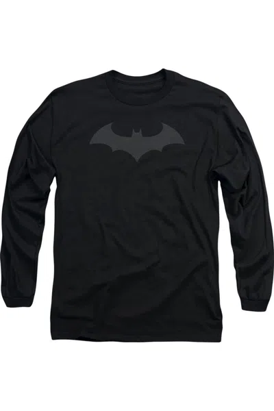 Gildan Batman Hush Logo Long Sleeve Adult Tee / T-shirt In Black