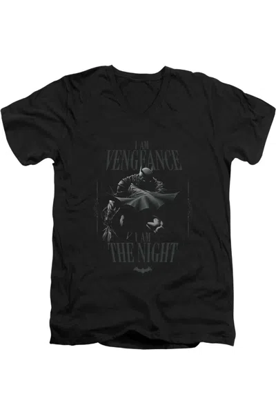 Gildan Batman I Am Short Sleeve Adult V Neck Tee / T-shirt In Black