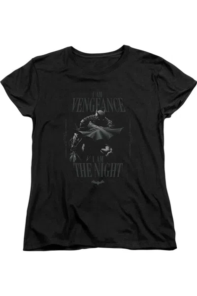 Gildan Batman I Am Short Sleeve Womens Tee / T-shirt In Black