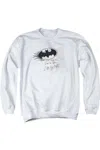 Gildan Batman I Am Vengeance Adult Crewneck Sweatshirt In White
