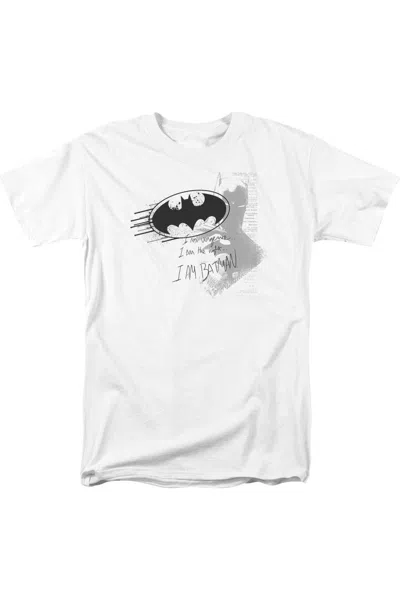 Gildan Batman I Am Vengeance Short Sleeve Adult Tee / T-shirt In White