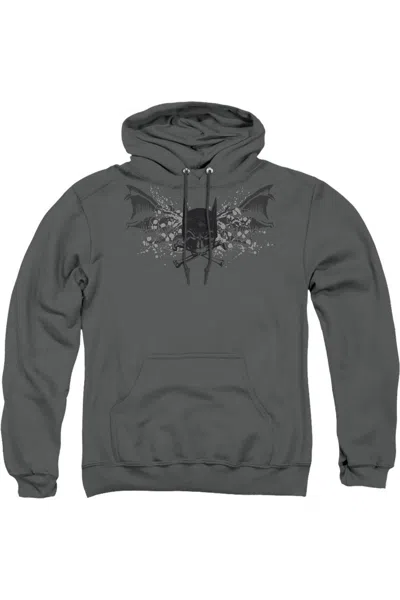 Gildan Batman Ill Omen Adult Pull Over Hoodie / Hooded Sweatshirt In Pink