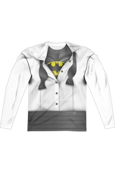 Gildan Batman I´m Batman Long Sleeve Adult Poly Crew T-shirt In White