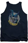 Gildan Batman In The Crosshairs Adult Tank Top In Blue