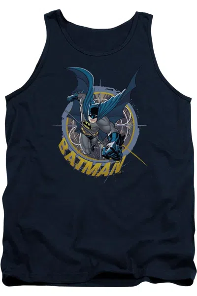 Gildan Batman In The Crosshairs Adult Tank Top In Blue