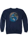 Gildan Batman In The Spotlight Adult Crewneck Sweatshirt In Blue
