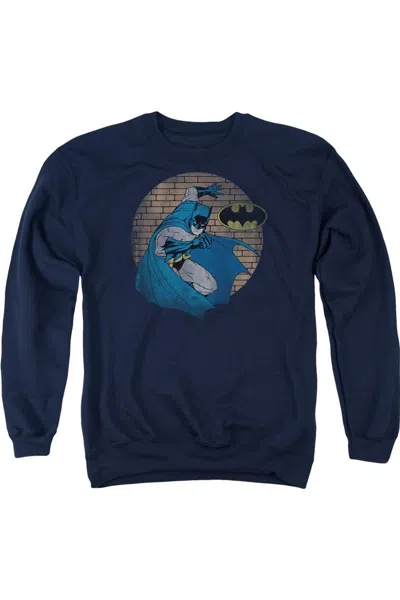 Gildan Batman In The Spotlight Adult Crewneck Sweatshirt In Blue