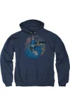 Gildan Batman In The Spotlight Adult Pull Over Hoodie / Hooded Sweatshirt In Blue