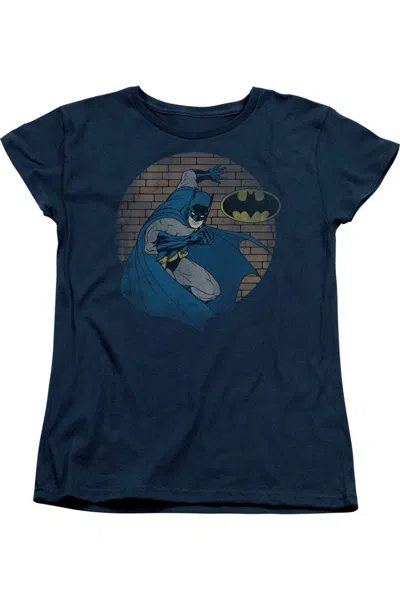 Gildan Batman In The Spotlight Short Sleeve Womens Tee / T-shirt In Blue