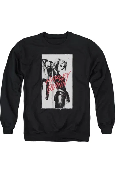 Gildan Batman Inked Quinn Adult Crewneck Sweatshirt In Black