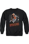 Gildan Batman Insane Adult Crewneck Sweatshirt In Black
