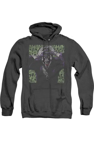 Gildan Batman Insanity Adult Heather Hoodie / Hooded Sweatshirt In Black