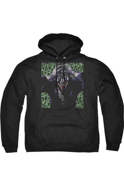 Gildan Batman Insanity Adult Pull Over Hoodie / Hooded Sweatshirt In Black