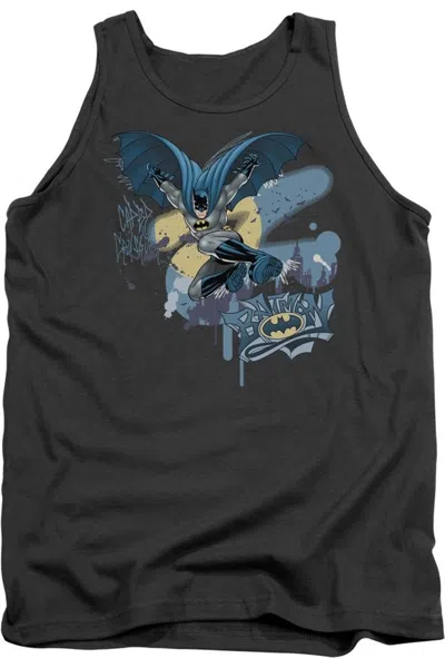 Gildan Batman Into The Night Adult Tank Top In Pink