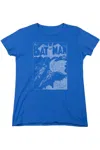 Gildan Batman Issue 1 Cover Short Sleeve Womens Tee / T-shirt In Blue