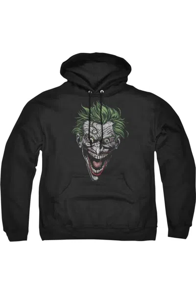 Gildan Batman Joker Adult Pull Over Hoodie / Hooded Sweatshirt In Black