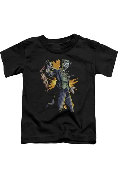 Gildan Kids' Batman Joker Bang Short Sleeve Youth Tee / T-shirt In Black