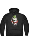 Gildan Batman Joker Big Face Adult Pull Over Hoodie / Hooded Sweatshirt In Black