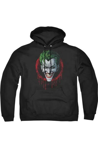 Gildan Batman Joker Drip Adult Pull Over Hoodie / Hooded Sweatshirt In Black