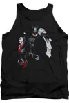 Gildan Batman Joker Harley Choke Adult Tank Top In Black