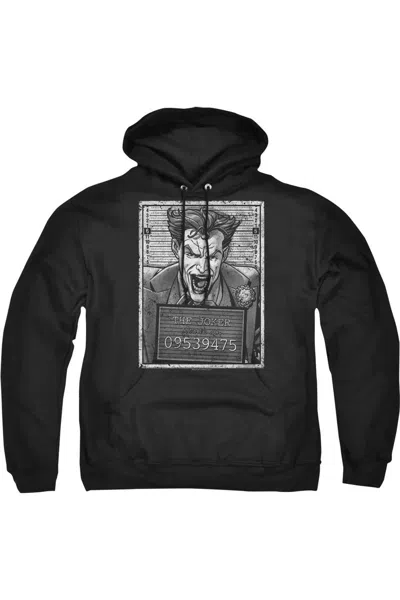 Gildan Batman Joker Inmate Adult Pull Over Hoodie / Hooded Sweatshirt In Black