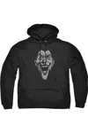 Gildan Batman Joker Lines Adult Pull Over Hoodie / Hooded Sweatshirt In Black