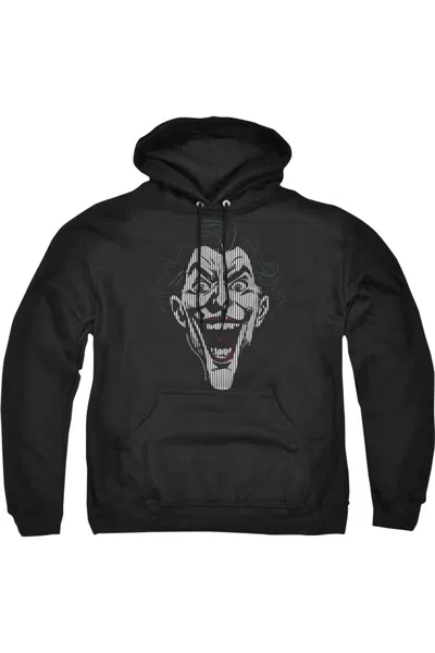 Gildan Batman Joker Lines Adult Pull Over Hoodie / Hooded Sweatshirt In Black