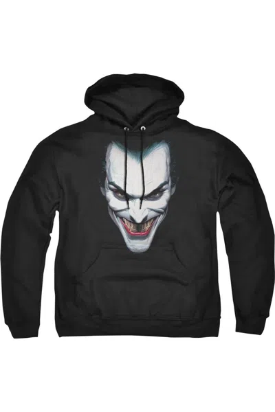 Gildan Batman Joker Portrait Adult Pull Over Hoodie / Hooded Sweatshirt In Black