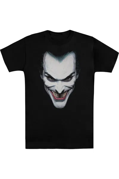Gildan Batman Joker Portrait Short Sleeve Adult Tee / T-shirt In Black