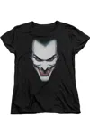 Gildan Justice League Of America In Lo Face Short Sleeve Women´s Tee / T-shirt In Black