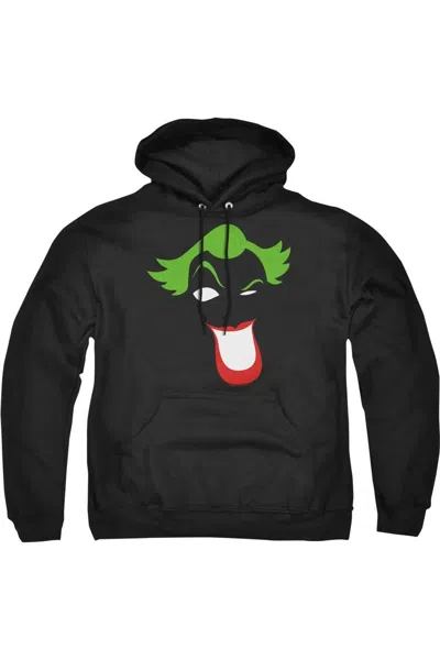 Gildan Batman Joker Simplified Adult Pull Over Hoodie / Hooded Sweatshirt In Black