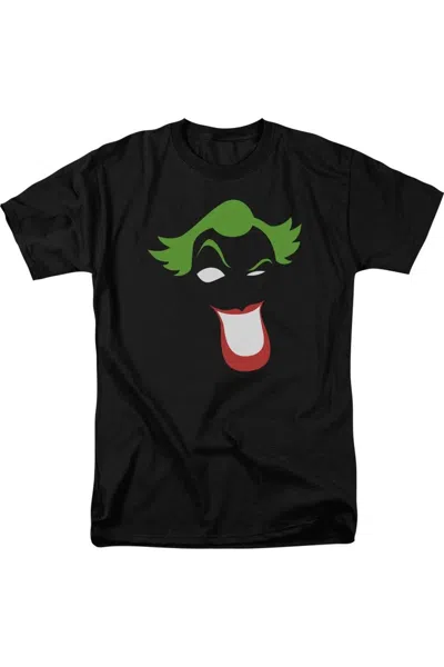 Gildan Batman Joker Simplified Short Sleeve Adult V Neck Tee / T-shirt In Black