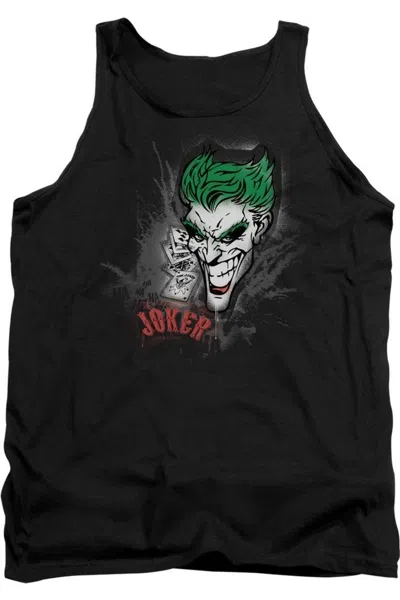 Gildan Batman Joker Sprays The City Adult Tank Top In Black