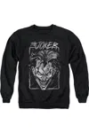 Gildan Batman Joker Storm On Black Adult Crewneck Sweatshirt In Black