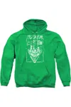 Gildan Batman Joker Storm On Green Adult Pull Over Hoodie / Hooded Sweatshirt In Green