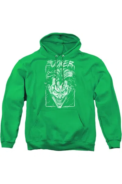 Gildan Batman Joker Storm On Green Adult Pull Over Hoodie / Hooded Sweatshirt