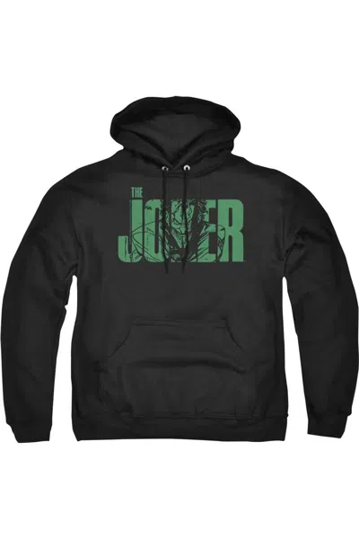 Gildan Batman Joker Text On Black Adult Pull Over Hoodie / Hooded Sweatshirt