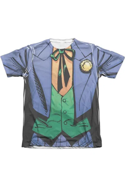 Gildan Batman Joker Uniform Adult Poly/cotton Short Sleeve Tee / T-shirt In White