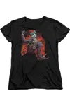 Gildan Batman Jokers Ave Short Sleeve Womens Tee / T-shirt In Black