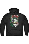 Gildan Batman Jokers Wild Adult Pull Over Hoodie / Hooded Sweatshirt In Black