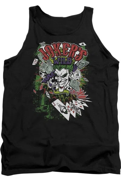 Gildan Batman Jokers Wild Adult Tank Top In Black
