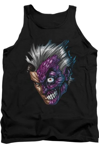 Gildan Batman Just Face Adult Tank Top In Black