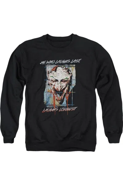 Gildan Batman Just For Laughs Adult Crewneck Sweatshirt In Black