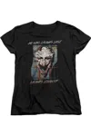 Gildan Batman Just For Laughs Short Sleeve Womens Tee / T-shirt In Black