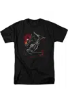 Gildan Batman Kick Swing Short Sleeve Adult Tee / T-shirt In Black