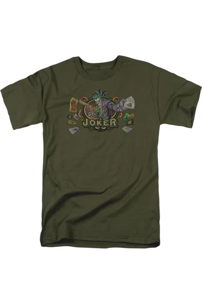 Gildan Batman King Of Crazy Short Sleeve Adult Tee / T-shirt In Green