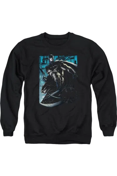 Gildan Batman Knight Falls In Gotham Adult Crewneck Sweatshirt In Black