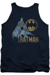Gildan Batman Knight Watch Adult Tank Top In Blue