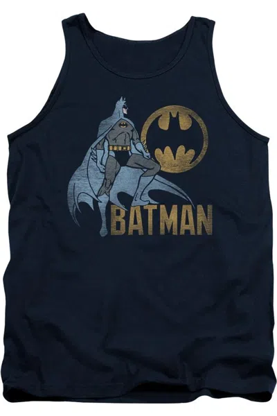 Gildan Batman Knight Watch Adult Tank Top In Blue